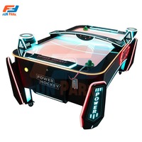 Machine de jeu de hockey sur air multi-balles, directement de l'usine, avec lanceur de balles automatique et éclairage LED spectaculaire pour centre d'arcade