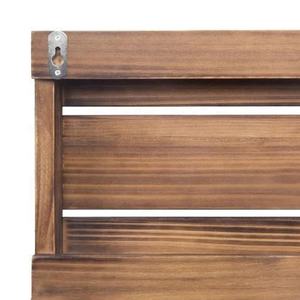 Vendita calda tazze appendiabiti a parete legno marrone bruciato caffè & tazze appesi Set di 2 - Product Image 2