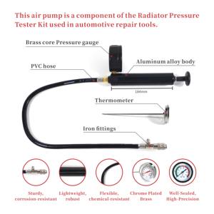 Kit de testeurs de pression pour système de refroidissement et bouchon de radiateur, détecteur de fuite de réservoir d'eau, 28 pièces - Product Image 3