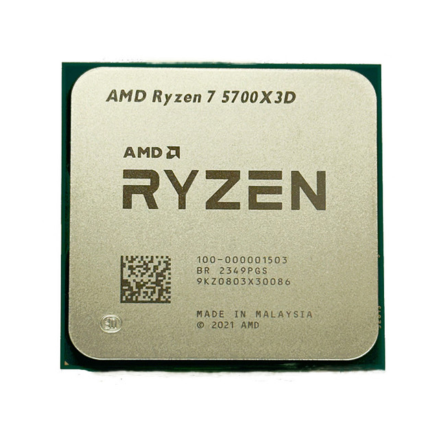 For-Ryzen7 5700X3D R7 5700X3D 3.0 GHz 8-Core 16-Thread CPU Processor 7NM L3=96M 100-000001503 Socket AM4 No Fan