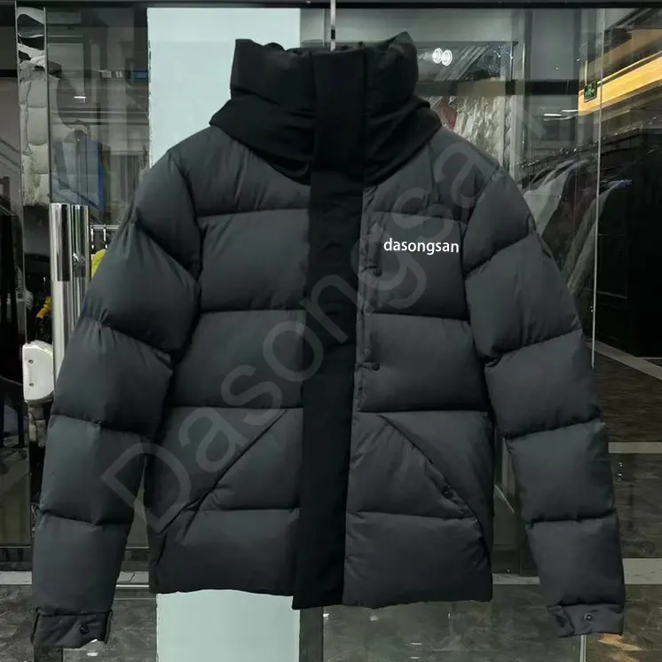 Oem Custom 100% Winter Black Thick Down Puff Jacket Down Men's Bubble Jacket Puffer Padded Jacket Coats For Men