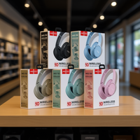 Casque sans fil supra-auriculaire AKS AKS-700 avec haut-parleur dynamique, commandes tactiles, chargement Type-C, étanchéité IPX-4 pour téléphone portable