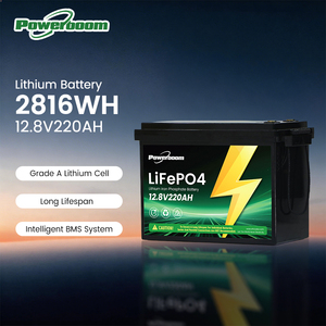 แบตเตอรี่ลิเธียมไอรอนฟอสเฟต Powerboom Solar Split Deep Cycle 12.8V 220Ah สำหรับเก็บพลังงานภายในบ้าน รองรับการสื่อสารผ่าน CAN - Product Image 1