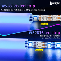 Barra de Luz LED RGB de 360 Grados, 1M, DC24V, IP67, DMX512, Matriz 3D, 120LEDs/M, Tubo de Píxeles LED para Escenarios, DJ, Discotecas, OEM ODM