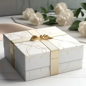 Embalagem de papel ecológica personalizada barata para doces doces e chocolates embalagem caixa de presente de casamento