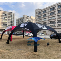 Nouveauté 4 par 6m tentes dôme gonflables Rectangle pliant gonflable auvent Camping X forme tentes pour voiture bande événements sportifs