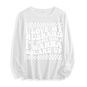 100% <span class=keywords><strong>T</strong></span> - <span class=keywords><strong>Shirt</strong></span> a manica lunga in cotone "I Love My marity Funny Graphic", Multi-colori - Product Image 4
