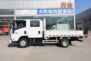 Camionnette Isuzu ELF 4x2 à cabine double et plateau plat, économique en carburant, idéale pour l'entretien municipal et les réparations utilitaires - Product Image 3
