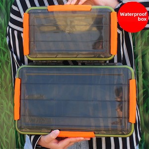 Caja <span class=keywords><strong>de</strong></span> <span class=keywords><strong>Pesca</strong></span> <span class=keywords><strong>de</strong></span> PVC Transparente Impermeable <span class=keywords><strong>de</strong></span> Una Sola Capa con Cierre <span class=keywords><strong>de</strong></span> Tres Lados y Compartimentos, Tamaño Pequeño y Grande para Todos los Pescadores - Product Image 2