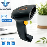 Escáner de Código de Barras Portátil SHUNQI 640*480 CMOS 120FPS de Triple Modo, Compatible con Códigos 1D EAN13 UPC Code128 y Códigos 2D PDF417 QR