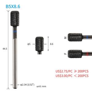 Kim cương Tipped lớp biểu bì điều trị an toàn loại nhỏ Thùng tungsten carbide móng tay khoan bit - Product Image 5