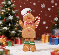 SOTE Haute Qualité De Noël Gingerbread Man Jambes Rétractables Drôle Chef Série De Noël Décoration D'intérieur