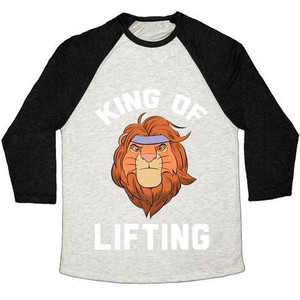 King of Lifting Unisex Tri-Blend <b>Baseball</b> <b>Tee</b> - Product Image 3
