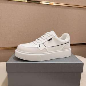Men's designer <b>white</b> <b>shoes</b> business <b>casual</b> integrated design fashionable leather panel <b>shoes</b> factory wholesale - Product Image 1