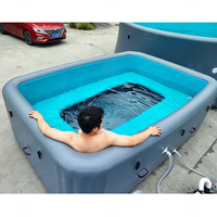 Piscine gonflable de taille personnalisable, piscine gonflable commerciale pour chantier, utilisation temporaire