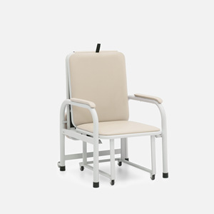 Silla de Hospital Plegable Aobin Color Azul Marino, Silla de Cuidado Médico para Ancianos y Pacientes con Ruedas y Reposabrazos - Product Image 4
