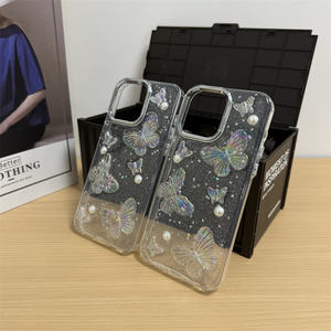 <span class=keywords><strong>Coque</strong></span> de téléphone anti-chute anti-jaunissement à motif de papillon époxy 3D en gros d'usine pour Samsung A10E/A06/A03S/S25FE/M56/A07/F17/F06 - Product Image 6