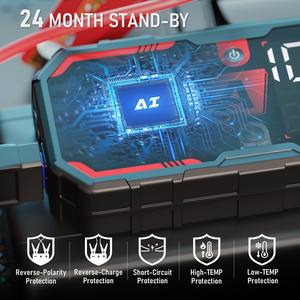 Booster de batterie de <span class=keywords><strong>voiture</strong></span> Portable 12V 8250A 20000mAh Jump Starter Pack 1000A 45W Jumper Cable pour moteurs <span class=keywords><strong>Diesel</strong></span> 12L Gas 10L - Product Image 6