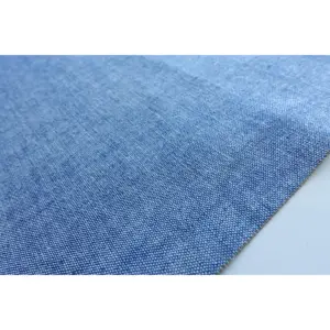 The American 5076-W Twill Apparel Garments Chambray Indigo Denim Shirt Fabric