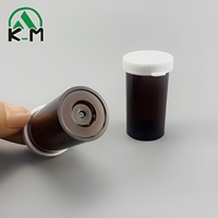 Flacon de médicament de 15 ml, petit flacon en PS, flacon en plastique opaque, ouverture facile, vide