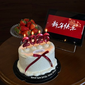 Honey And Sweetness 2026 Digital <b>Candle</b> Cake Plugin <b>Red</b> <b>Candles</b> For New Year Spring Festival Cake Decorating Supplies - Product Image 2