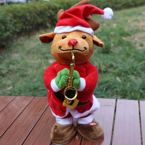 2022 nouveau <span class=keywords><strong>chant</strong></span> danse arbre de noël poupée électrique en peluche jouet <span class=keywords><strong>joyeux</strong></span> noël nouvel an père noël cadeau pour enfants pour KidsToys - Product Image 5