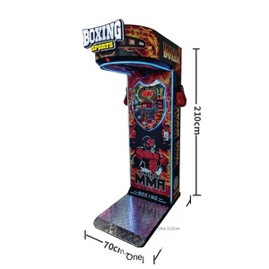 Machine de frappe de boxe en bois de qualité professionnelle pour jeu d'arcade commercial et divertissement à deux joueurs - Product Image 6