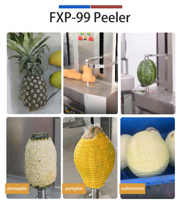 Commercial Electric Dual Heads 1.7KW Large <b>Vegetable</b> <b>Fruit</b> Peeler <b>Machine</b> Pineapple Pumpkin Watermelon Cantaloupes Low - Product Image 4
