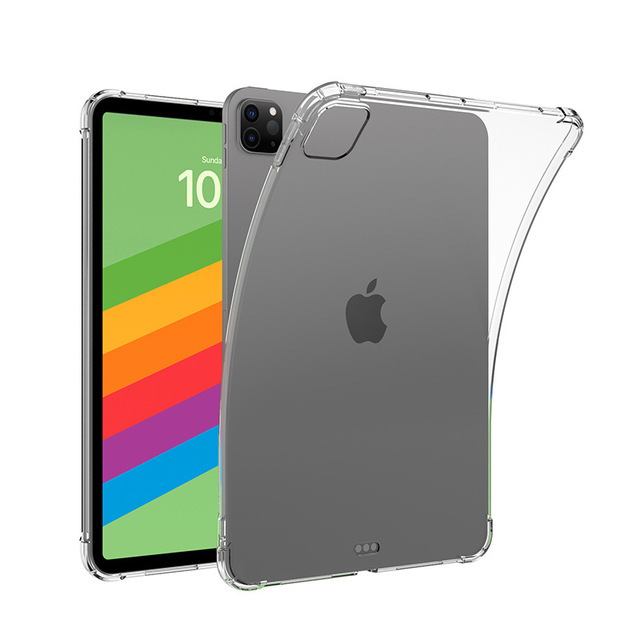 Fntech Clear Transparent Shockproof Flexible Tablet Case for iPad Pro 11 Mini 7 Air 11 Air 13 Durable Plastic Cover 10.9