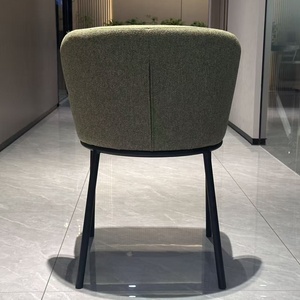 Đồ nội thất nhà ăn sang trọng <span class=keywords><strong>Davis</strong></span> ghế vải thiết lập với kim loại chân chaises haut de gamme En tissu đổ Salle một máng cỏ - Product Image 5