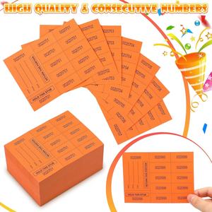 Les feuilles de billets de tombola contiennent ce panier d'enchère chinois Stub Billets de tombola pour les événements silencieux Collecte de fonds - Product Image 4