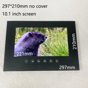 Hot bán A4 không có bìa trống video thiệp chúc mừng cuốn sách <span class=keywords><strong>LCD</strong></span> tùy chỉnh màu đen video Brochure 10 inch IPS hiển thị - Product Image 2