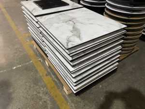 Mármore branco de alta densidade LPS Calacatta 12mm compacto HPL mesa quadrada para mesa ao ar livre - Product Image 6