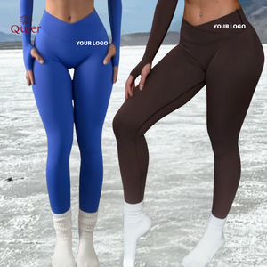 Leggings Push up Fitness senza cuciture per il controllo della pancia a vita incrociata per donne <span class=keywords><strong>abbigliamento</strong></span> <span class=keywords><strong>sportivo</strong></span> <span class=keywords><strong>sportivo</strong></span> <span class=keywords><strong>sportivo</strong></span> da <span class=keywords><strong>donna</strong></span> - Product Image 5