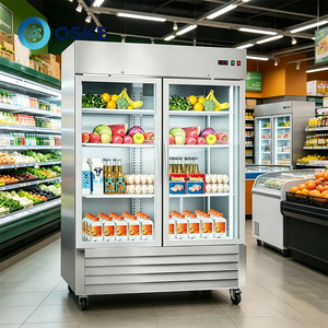 Réfrigérateur vertical à porte vitrée silencieuse avec compresseur à faible bruit, idéal <span class=keywords><strong>pour</strong></span> les zones de service en face de la clientèle dans les magasins. - Product Image 4