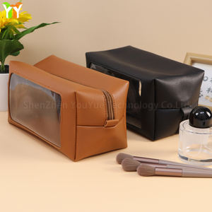 Grande trousse de toilette transparente en PVC avec fermeture éclair et poignée souple, idéale <span class=keywords><strong>pour</strong></span> les essentiels de <span class=keywords><strong>maquillage</strong></span> minimalistes et portables <span class=keywords><strong>pour</strong></span> femmes en voyage - Product Image 6