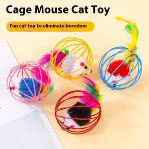 Toptan interaktif karikatür kedi oyuncak çevre dostu demir ve <span class=keywords><strong>Pet</strong></span> tel tasarım klasik sıcak satış fare oyuncak kedi oynamak için - Product Image 6