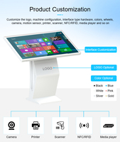 Pantalla Táctil Interactiva de Información con Soporte de Pie de 21.5, 24, 27 y 32 Pulgadas, Kiosco Digital con Pantalla Táctil Android