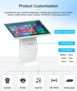 Nhà máy giá tốt 23 24 inch tầng đứng màn hình cảm ứng thông tin tương tác Android hiển thị kỹ thuật số kiosk màn hình cảm ứng - Product Image 3