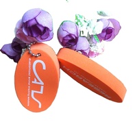 Porte-clés et anneaux porte-clés personnalisés en mousse EVA ovale et carrée classiques - Cadeau promotionnel