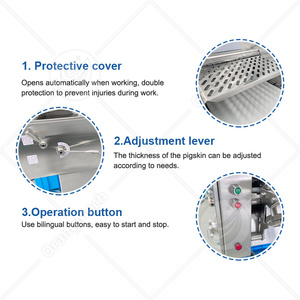 Machine électrique commerciale ORME pour enlever la graisse de la peau de porc, machine à enlever la peau de porc, machine à couper à <span class=keywords><strong>vendre</strong></span> - Product Image 4