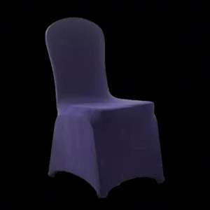 Funda de Silla de Spandex Elástica Personalizada para Uso en Comedores de Hotel, Duradera, Lavable a Máquina, Cálida, Suave, Cómoda, con Logotipo Personalizado para Bodas - Product Image 5