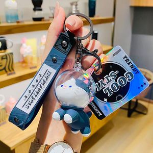 2024 High Quality Fashion Key Chain <b>Keyring</b> Pendant 3D Soft PVC Creative <b>Cute</b> Planet Cat Keychain - Product Image 5