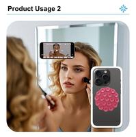 Coque de téléphone en silicone flexible avec ventouse magnétique, prise en charge mains libres, compatibilité universelle, emballage personnalisé, marque neutre/OEM