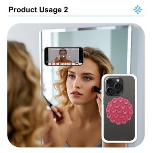 Funda de Silicona Flexible con Soporte Magnético para Teléfono, Agarre Manos Libres, Compatibilidad Universal, Empaque Personalizado - Product Image 6
