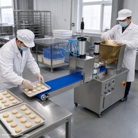 Machine automatique HNRB pour extruder, diviser et couper la pâte à biscuits, en acier inoxydable, pour arepas et biscuits, 1500 pièces, vente en gros