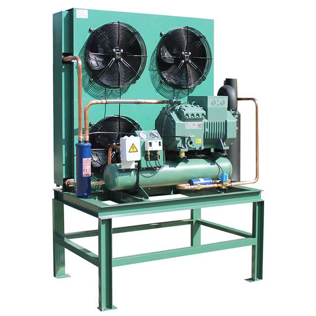 Factory Wholesale Refrigeration Air Cooling Condensing Unit 5hp R404A with Compressor for Cold Room Storage Motor Provided