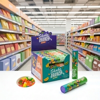 Grains de gelée assortis Mini, 50 pièces, emballage Tube en papier, couleur bonbon, Mini fruité, vente directe