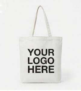 Bolsa de Mano de Lona de Algodón Natural Ecológica con Logotipo Personalizado, Bolsa de Compras Reutilizable, Bolsa de Hombro para Regalos Promocionales y Ferias Comerciales - Product Image 2