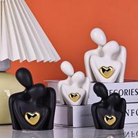 Mini statue de couple pour décoration de support TV, articles de décoration de chambre, sculpture, bibelots, cadeaux pour couple, objets de décoration, dropshipping Shopify